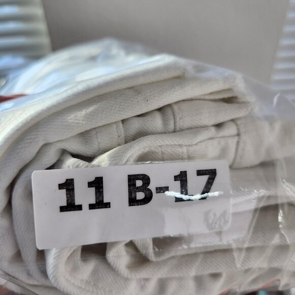 Current Elliott Jeans Womens 26 White Raw Straight High Waist Distressed Denim - Picture 14 of 14